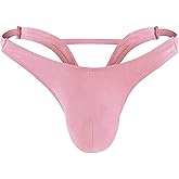 YSLSLOO Men's Bikinis Thong Underwear,Man Thong Bulge G-String Low Waist Pouch Briefs T-back Panties For Man