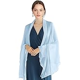 P Pothuiny Women Chiffon Sheer Shawl Wraps for Evening Dresses, 79"x24" Lightweight Soft Chiffon Scarfs Wedding Party Bridal