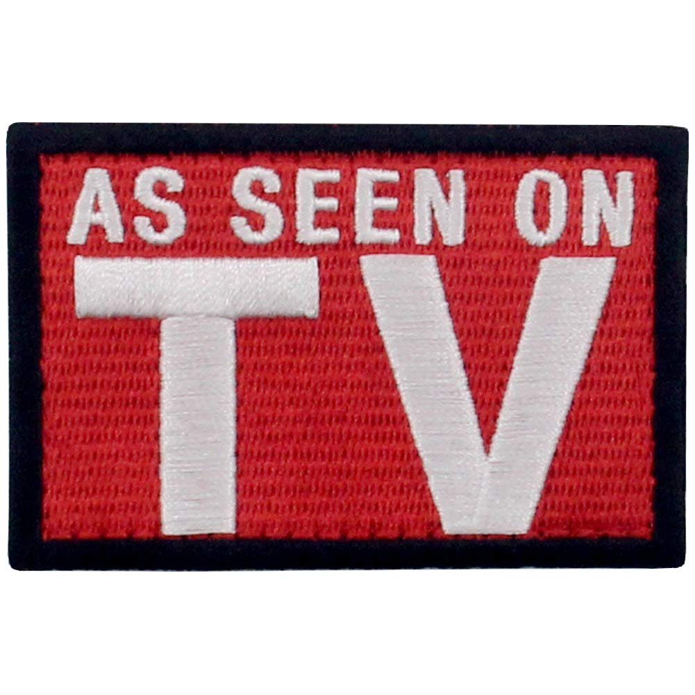 As Seen On TV Embroidered Patch Tactical Morale Applique Fastener Hook & Loop Emblem