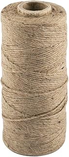 D.RECT 250m Jute-Schnur Natur Braun Jute-Kordel | Packschnur Geschenk-Band Bastelschnur Dekokordel | 1,2mm Dicke | Für: Verpackung, DIY Kunst-Handwerk, Floristik, Dekoration