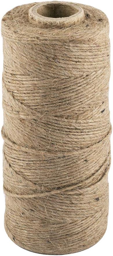 D.RECT 250m Jute-Schnur Natur Braun Jute-Kordel | Packschnur Geschenk-Band Bastelschnur Dekokordel | 1,2mm Dicke | Für: Verpackung, DIY Kunst-Handwerk, Floristik, Dekoration
