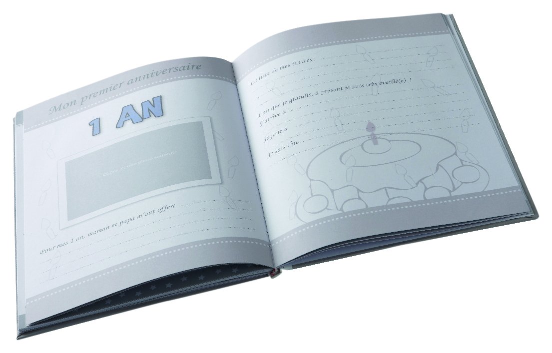 Poyetmotte My Little Bear Birth Book, 40 Pages, White