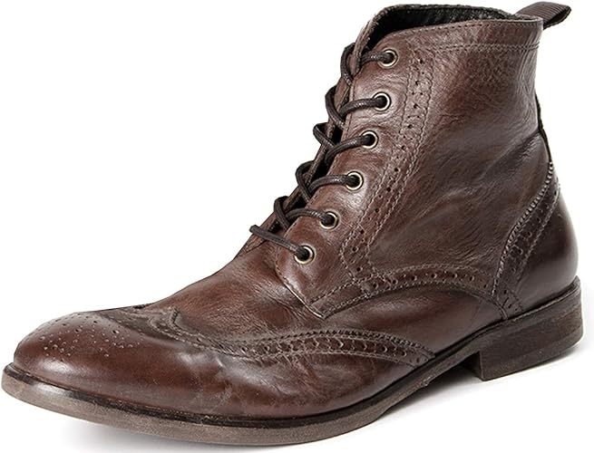 hudson simpson tan brogue boot