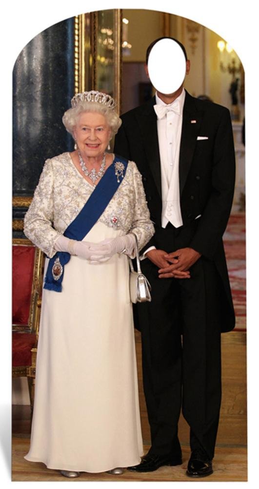 Queen Stand-In Lifesize Standup Cardboard Cutouts 73 x 36in