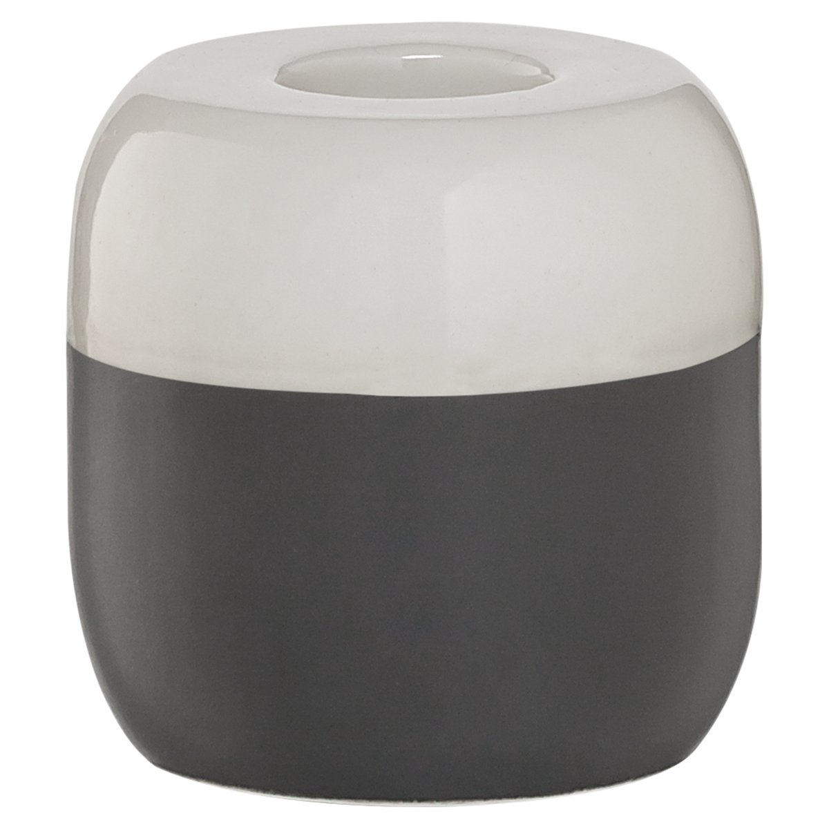 Sealskin Sohere Candle Holder, Porcelain, Dark Grey, 6.8 x 6.8 x 6.8 cm