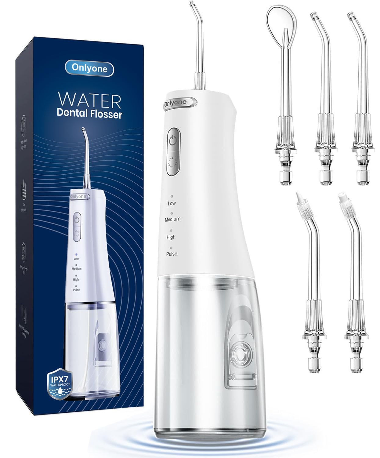 Photo 1 of *MISSING PARTS*
Onlyone Rechargeable Cordless Water Flosser with Adjustable Water Pressure for Daily Oral Care, Power Dental Flosser for Home and Travel Use, Portable Oral Irrigator for Sensitive Gums and Braces Care