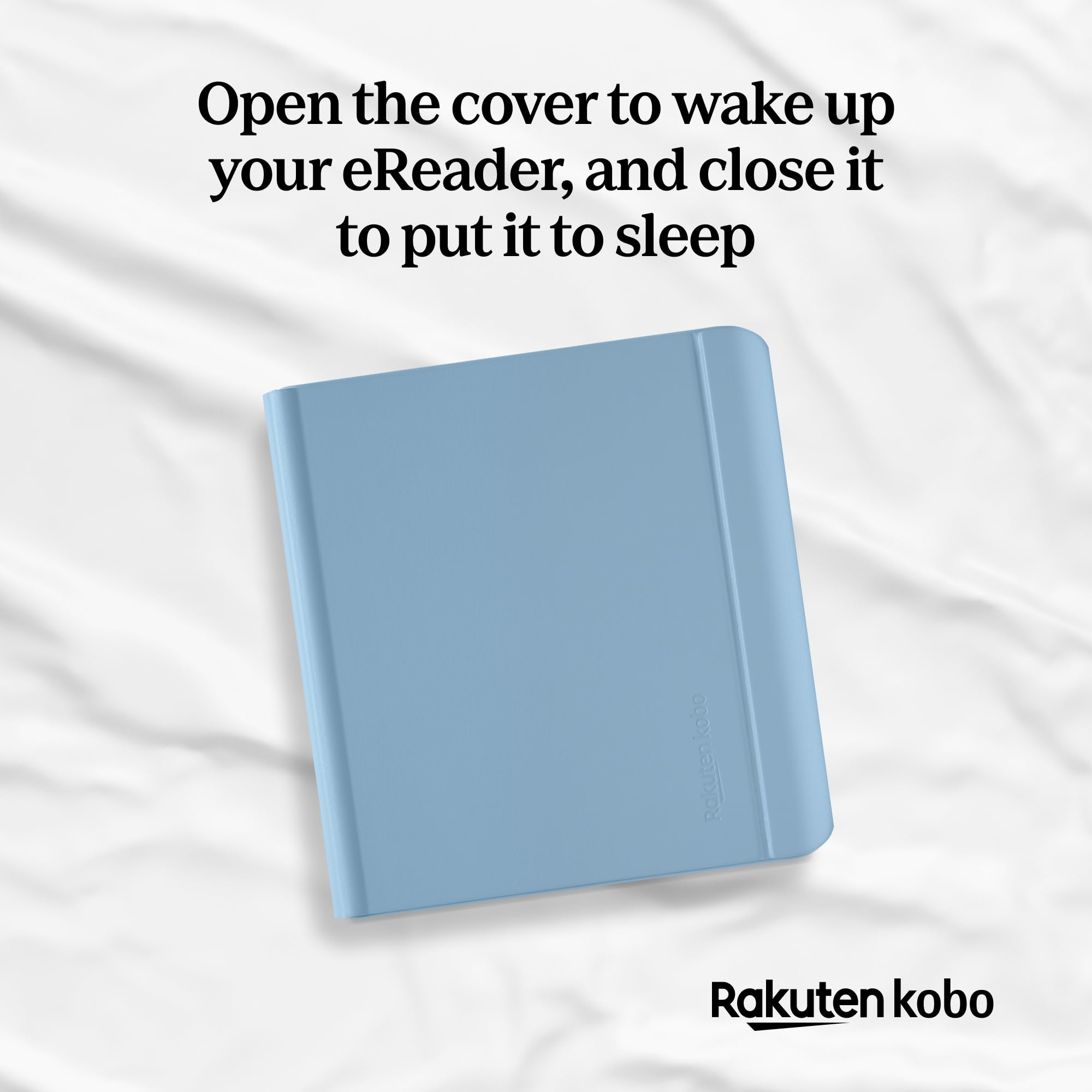 Kobo Libra Colour SleepCover Case | Dusk Blue Stylus Notebook | Sleep/Wake Technology | Built-in 2-Way Stand | Vegan Leather | Compatible with 7” Kobo Libra Colour eReader