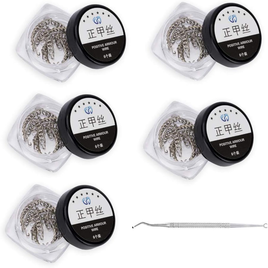 5 Box Ingrown Toenail Correction Wire Fixer and 1 Corrective Auxiliary