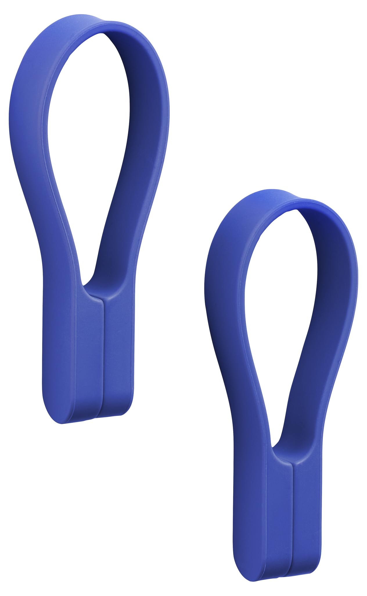 Zone Denmark Loop Towel Hanger, Magnetic Towel Clips - Pack of 2, Indigo Blue