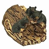 Decorative Resin Black Bear and Cubs Rain Spout Extension