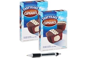 Tastykake: Swirl Cupcakes 2 Boxes Tastykake Cupkakes Chocolate Iced With Creme Filling Wrapped Individually And (1) BVOJ SALES Pen