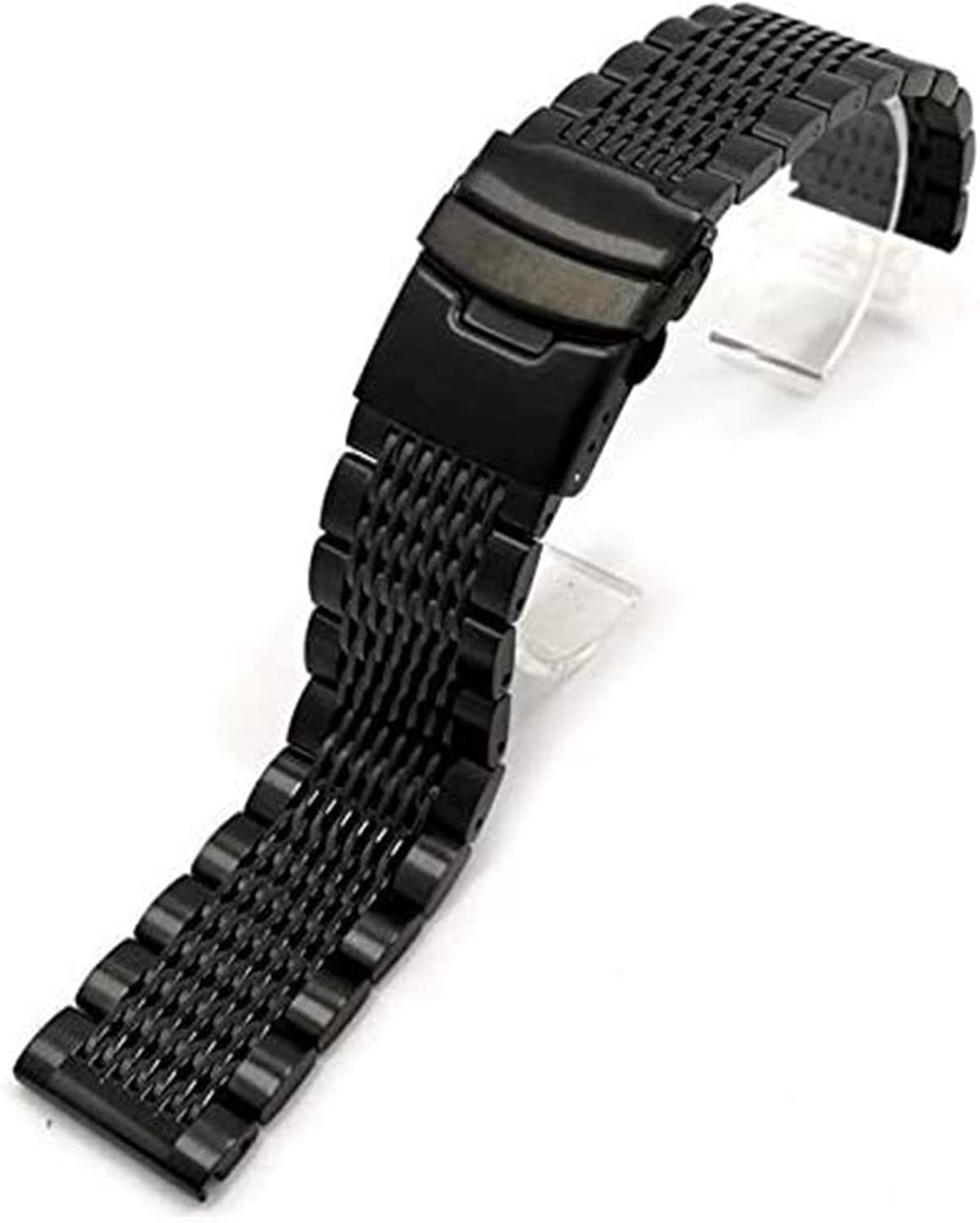 Beapet Steel Watch Strap 20/22/24 mm HQ Shark Mesh Silver Black