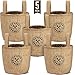 Indoor Garden Grow Bags 1 Gallon - 5 Jute Burlap Bag Fabric Pots - Plant Pot for Container Gardening Outdoor, Growing Plants Indoors, Planting Seeds, Herb Planter, Balcony Planters - Liner + Drainage