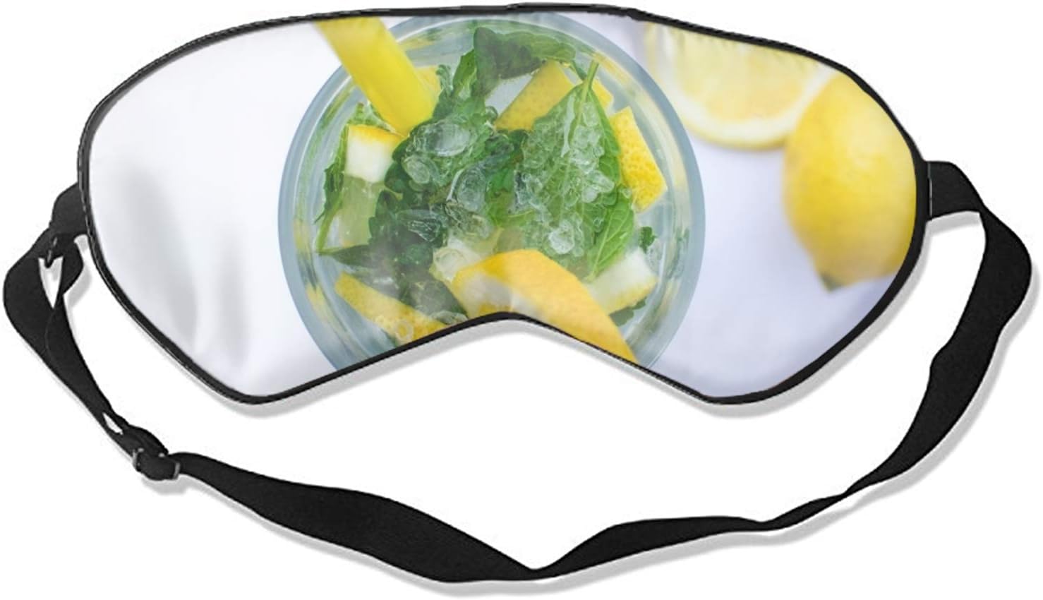 Sleeping Eye Mask Alcohol Beverage Natural Silk Eye Mask Cover with Adjustable Strap