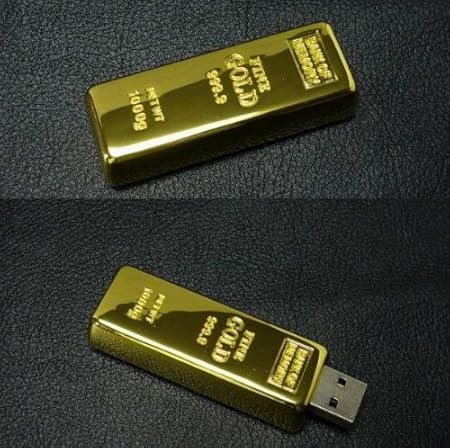 Amazon ゴールドバー 金塊 型 Usbメモリ 8gb バルク Rising Sun Limited Usbメモリ フラッシュドライブ 通販