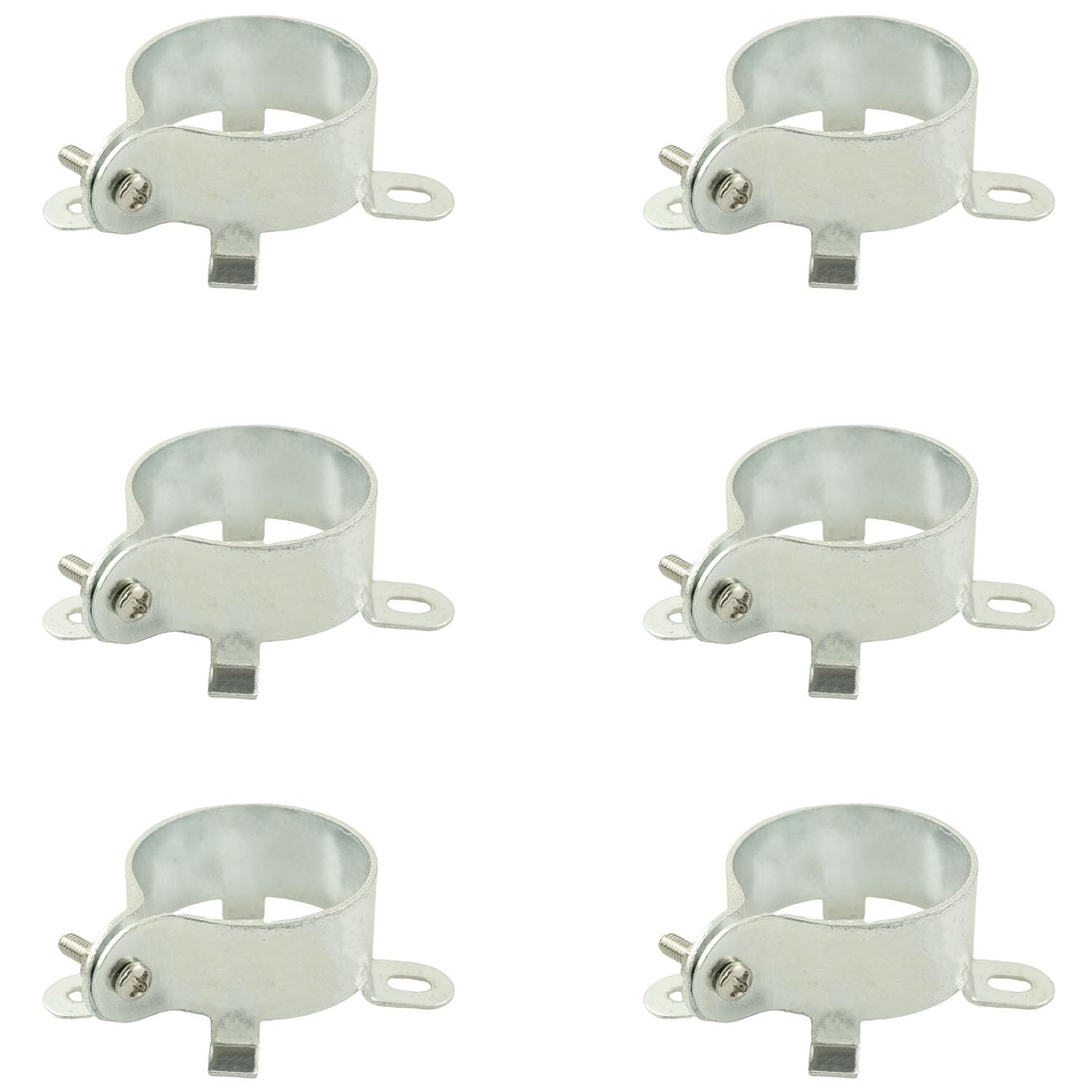 Photo 1 of TAODAN 6PCS Capacitor Clips 30mm with Screws and Nuts Inside Circular Electrolytic Capacitor Mounting Clip Bracket Iron Ring Metal Clip for Electrolytic Can Capacitors Mounting Brackets Hoops