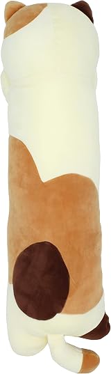 Vintoys Sleeping Cat Pillow 26 inch Long Hugging Plush Soft Toy Milky White view 2