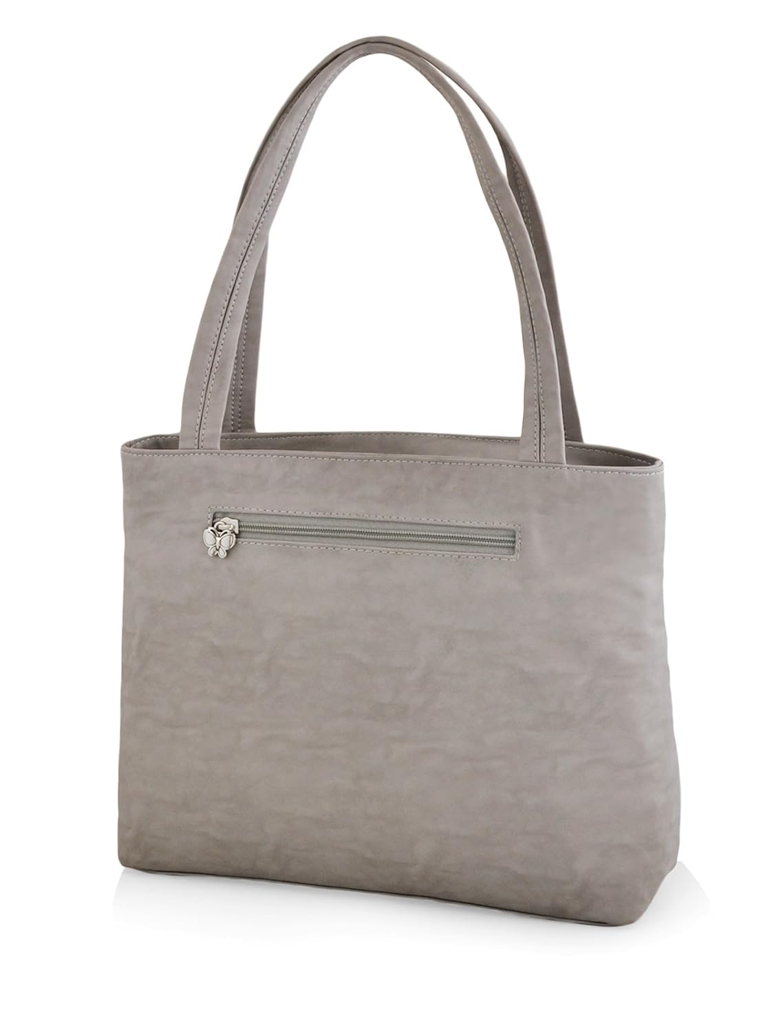 butterflies women's handbag (grey) (bns 0595gy)
