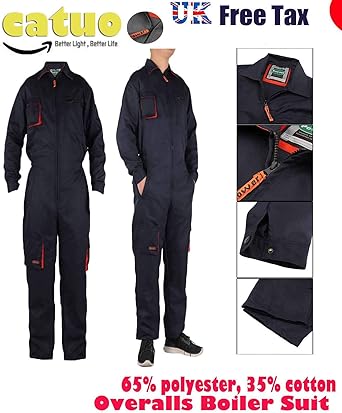 dark blue boiler suit