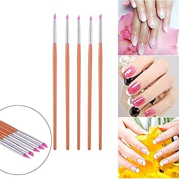 Nail Art Pens Amazon amazon com 5pcs nail art pen brush uv gel drawing painting carving manicure diy tool set beauty