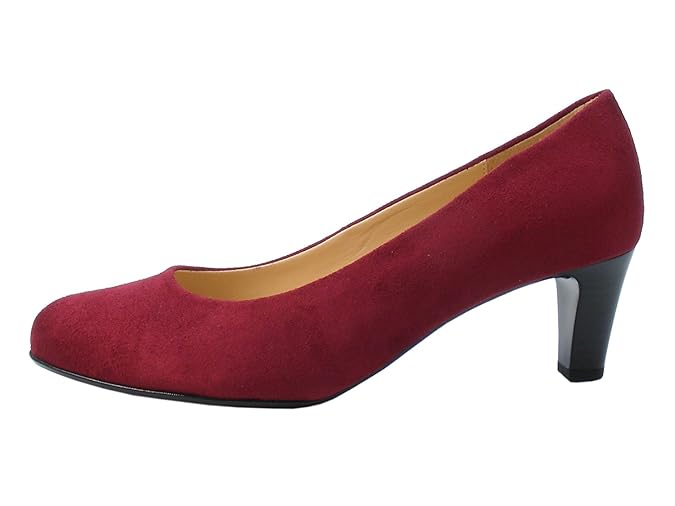 Gabor 95-300 Schuhe Damen Microvelour Pumps Weite F, Schuhgröße:41, Farbe:Rot
