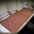 HomDSim Wood Beaded Auto Car Seat Cover,Natural Rosewood Wooden Bead Cool Refreshing Back Massaging Comfort Cushion Mat,Premium Quality Universal for Car Truck on Summer (Rear seat)