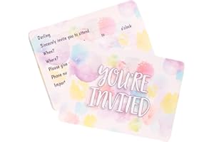 Acooruiteng Birthday Invitations Personalised Invitation Cards Birthday Party Invitations Party Double Sided Invitations Card