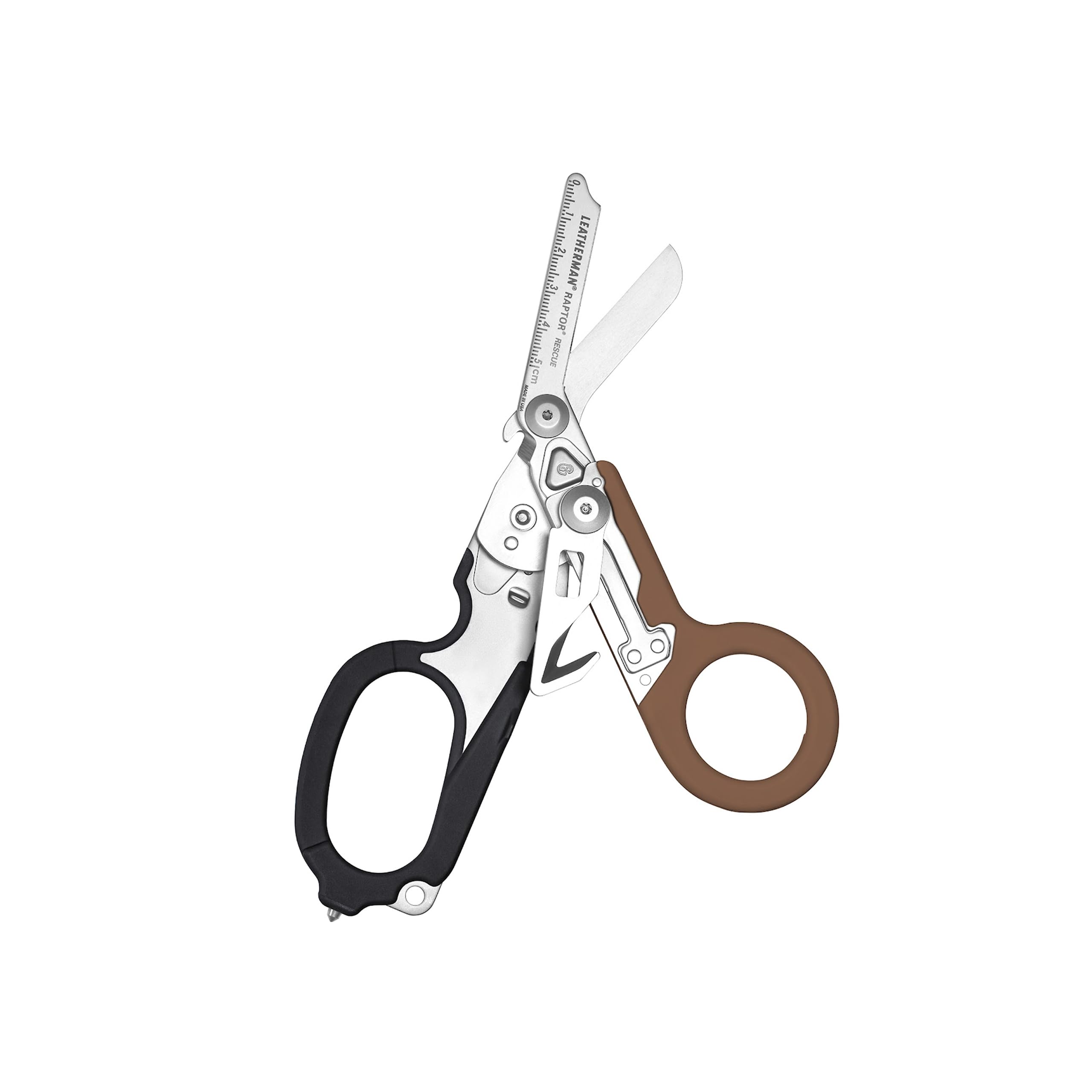 Leatherman Raptor Rescue - Emergency Response Folding Shears with Strap Cutter & Glass Breaker, Coyote Tan/Black with Molle Holster