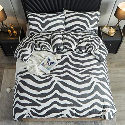 LAMEJOR Duvet Cover Set King Size, 3 Pieces 1 Duvet