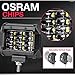 LED Pods, AKD Part 4 inch 72W OSRAM LED Spot Lights Off Road Work Lights Truck Quad Row Driving Lights Jeep Fog Lights for Boat SUV ATV Motor