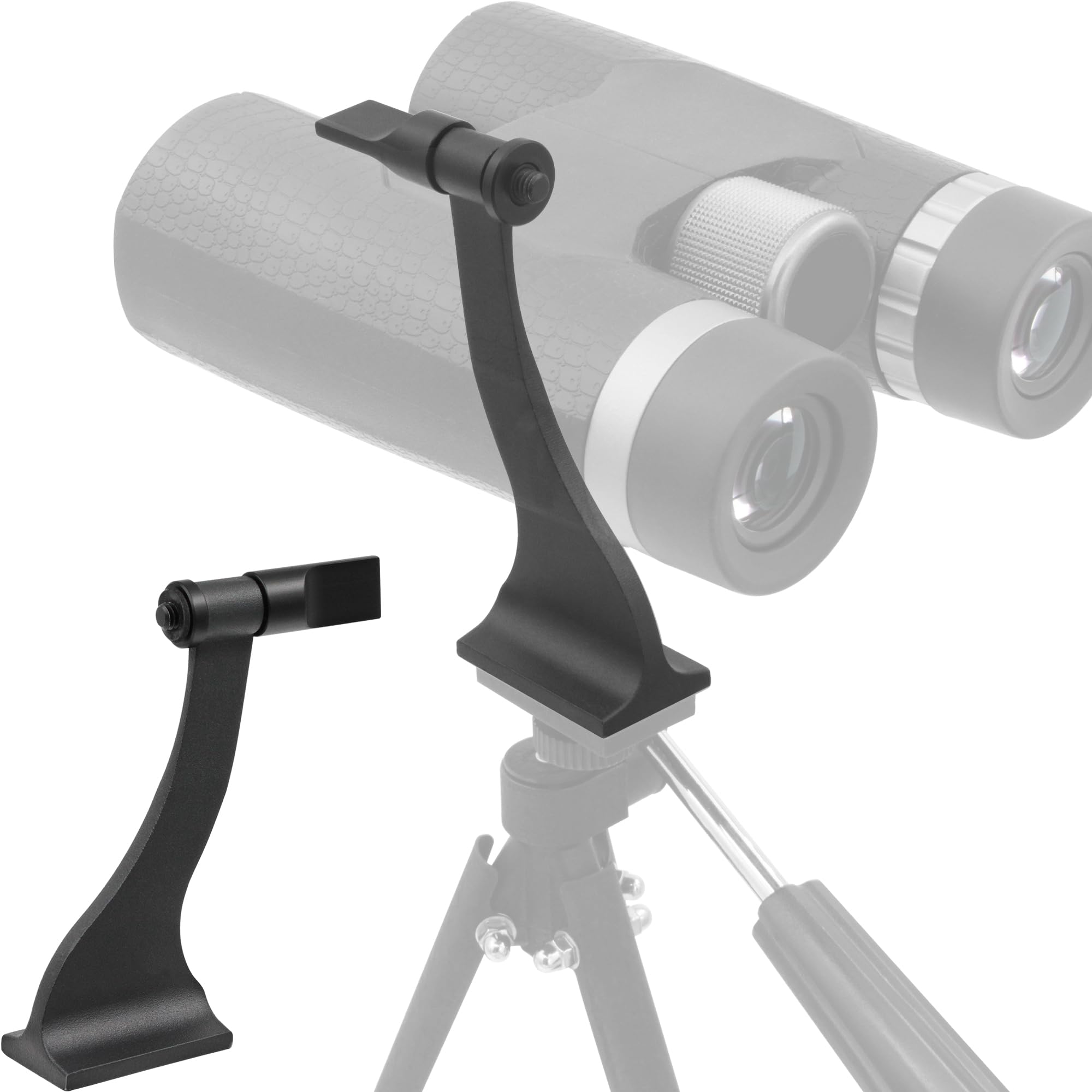 Photo 1 of Alstar Binocular Tripod Adapter with Quick Release 1/4 Inch Threading Detachable Mount Aluminium for Roof and Porro Binoculars, Binocular Accessories Tripod Mount for Astronomy