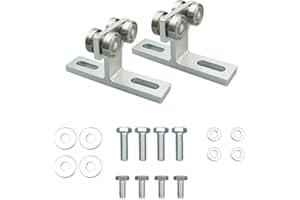 NAHNTAIPY Electric Hoist Installation Roller Trolley, 4 Wheel T Trolley Assembly Fit for Use with 1-5/8" Wide and All 1-5/8" or Taller Strut Channel, Pack of 2