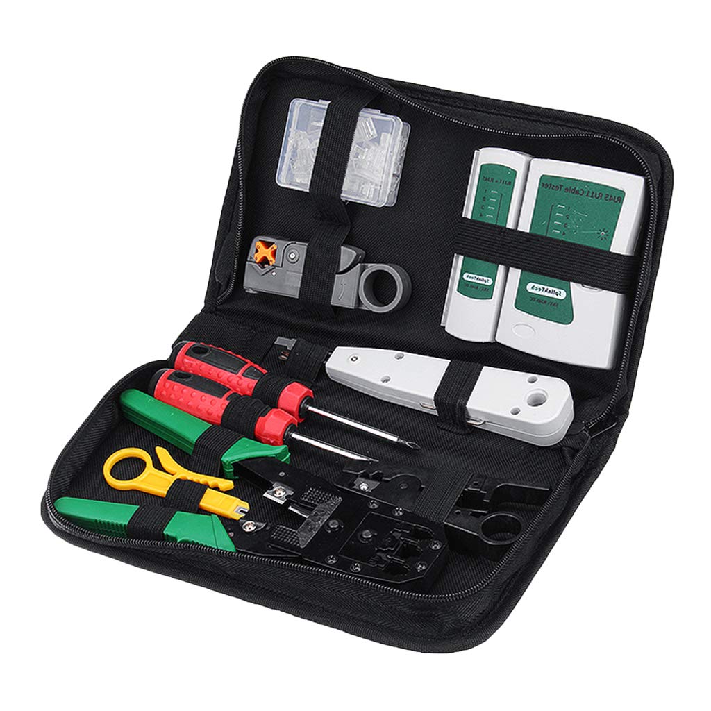 Amazon.co.jp： LANケーブル自作工具キット ネットワークケーブルテスターツールキット 便利 DIY工具キット 産業・研究開発用品