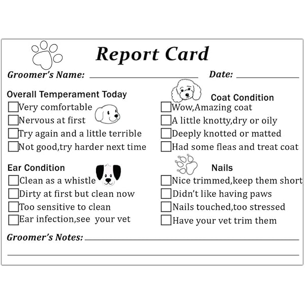 amazon-com-pet-report-card-set-dog-boarding-pet-sitter-forms-cute-dog-walker-report-card-dog-lovers-card-multi-dog-pack-of-25-cards-handmade-products for Free Printable Dog Report Cards Amazon.com: Pet Report Card Set, Dog Boarding & Pet Sitter Forms, Cute Dog Walker Report Card, Dog Lovers Card, Multi-Dog Pack of 25 Cards : Handmade Products for Free Printable Dog Report Cards