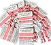 10-Pack of Hair Tie Cards - Bachelorette Party and Wedding Shower Proposal Favors for Bridesmaids, Team Bride, Bride Tribe (Pink White & Gold)
