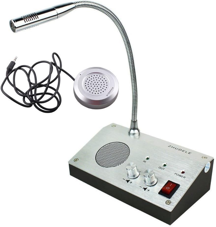 DualWay Bank/Office/Station Window Counter Interphone System