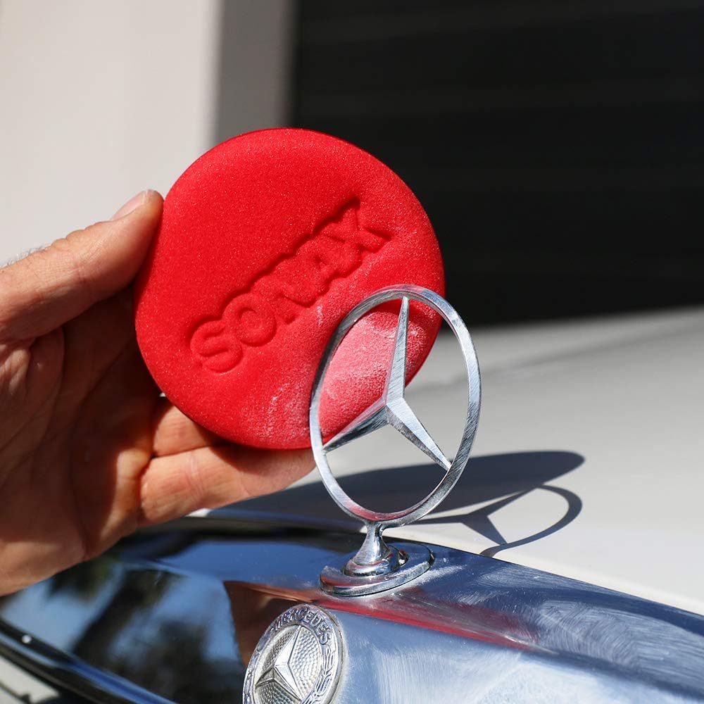 SONAX SPONGE APPLICATOR, SUPER SOFT (2-Pieces), gently applies and distributes waxes, sealants and lotions on surfaces - Image 3