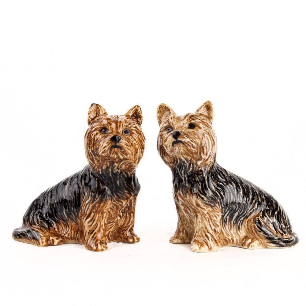Quail Ceramics - Yorkshire Terrier Salt and Pepper