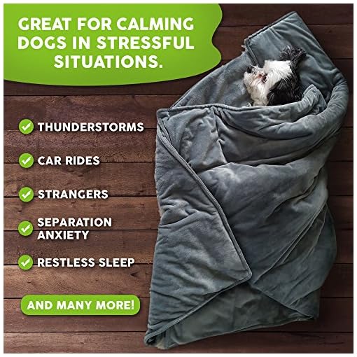 Weighted Dog Anti Anxiety Blanket Wrap For Stress Relief and Calming