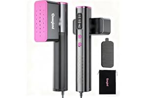 QUUEJENL Travel Steamer for Clothes Dual Voltage 100V-240V - Handheld Steamer & Iron 2 in 1, LED Display, 15s Heat Up, 150ml Large Water Tank, Travel Size Perfect for Global ＆ Europe Travel