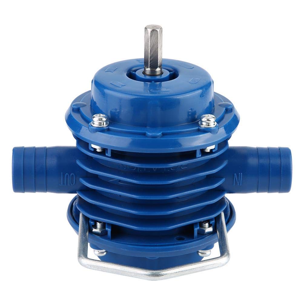 Fdit Multipurpose Self Priming Transfer Pump Self-Priming Hand Drill Water Pumps Portable Household Small Pump for Electric Drill with Corrosion-Resistant Shaft Used