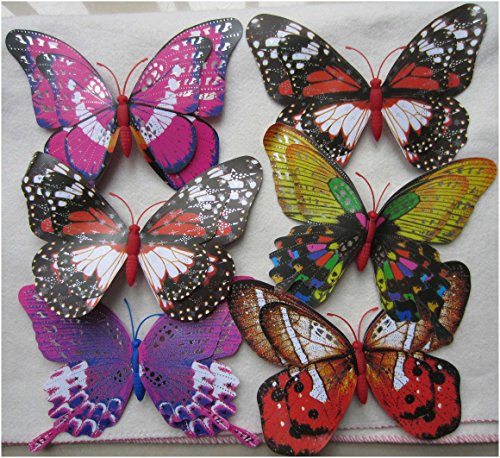 image for LeBeila Large Butterfly Stakes – Garden Yard Ornaments & Patio Déco