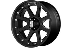 XD Series by KMC Wheels XD798 Addict Matte Black Wheel (17x9"/6x139.7mm, +18mm offset)