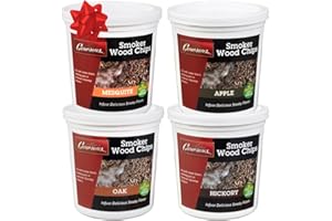 Camerons All Natural Extra Fine BBQ Wood Chips, 4 Pack of Pints- Apple, Oak, Hickory, Mesquite- Kiln Dried Sawdust Shavings for Smoking Guns, Smokers, Smoke Boxes - Barbecue Grilling Xmas Gift for Dad