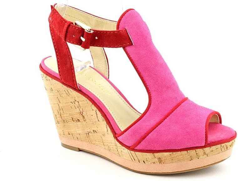 pink wedge shoes uk
