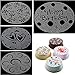 Affe 4PCS/set Fondant Cake Stencil Carved Printing Patterns Mold Happy Birthday Cake Mold Spray Cake