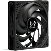 Scythe Wonder Snail 120 PWN - 1800 RPM, 120mm x 25mm Static Pressure Optimized High-Performance Computer Case Fan, Fluid Dynamic Bearing, 4-Pin Connector, Single Pack, Black