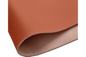 A-STAR Tooling Leather Full Grain Sheets Genuine Cowhide Leather 1.8mm-2.0mm Thick Square Piece for Sewing Hobby, Crafting Leather Work Cognac 12"x24"