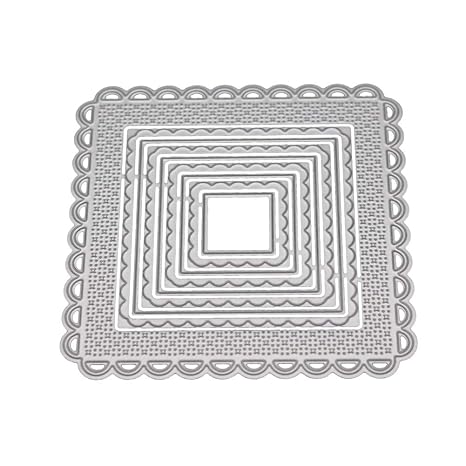 DIPOLA Scrapbooking Stanzschablone Stanzen Schneiden Schablonen Stanzformen, für Sizzix Big Shot/Cricut Cuttlebug/und andere 