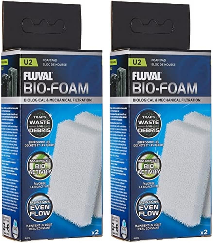 Fluval U2 Internal Filter Foam Pad Pack of 2